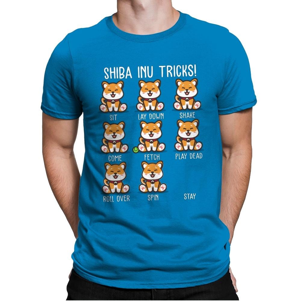 Shiba Inu Tricks - Mens Premium T-Shirts RIPT Apparel Small / Turqouise