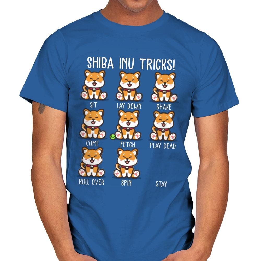 Shiba Inu Tricks - Mens T-Shirts RIPT Apparel Small / Royal