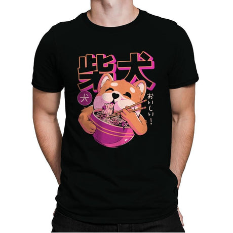 Shiba Noodles - Mens Premium T-Shirts RIPT Apparel Small / Black