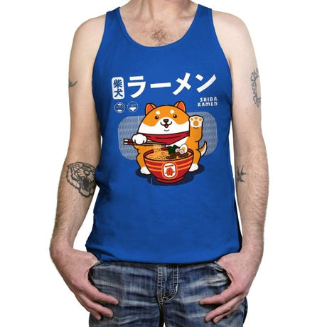 Shiba Ramen - Tanktop Tanktop RIPT Apparel X-Small / True Royal