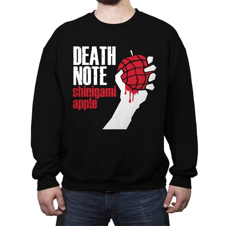 Shinigami Apple - Crew Neck Sweatshirt Crew Neck Sweatshirt RIPT Apparel Small / Black