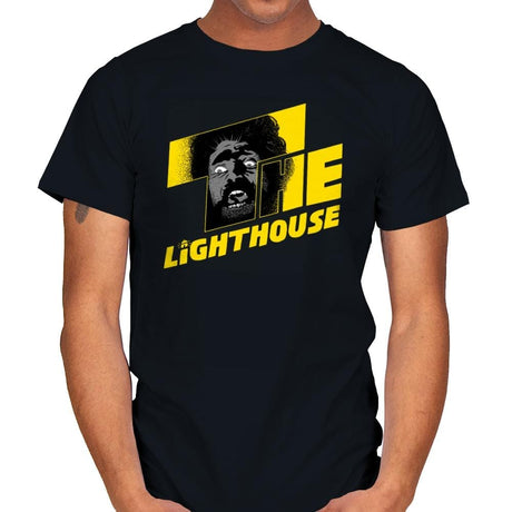 Shining Lighthouse - Mens T-Shirts RIPT Apparel Small / Black