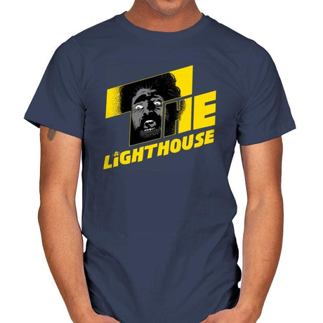 Shining Lighthouse - Mens T-Shirts RIPT Apparel Small / Navy