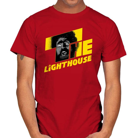 Shining Lighthouse - Mens T-Shirts RIPT Apparel Small / Red