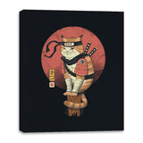 Shinobi Cat - Canvas Wraps Canvas Wraps RIPT Apparel 16x20 / Black