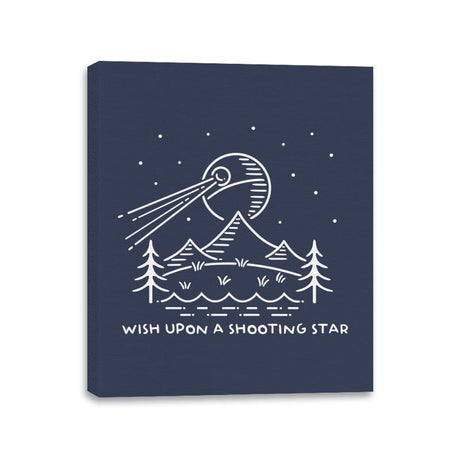 Shooting Star - Canvas Wraps Canvas Wraps RIPT Apparel 11x14 / Navy