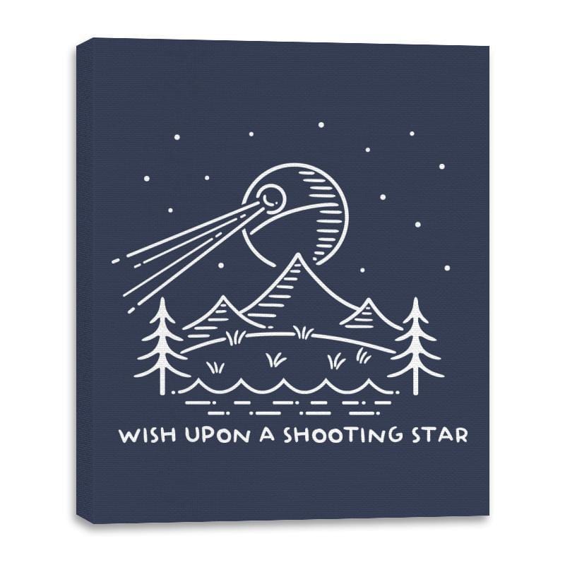 Shooting Star - Canvas Wraps Canvas Wraps RIPT Apparel 16x20 / Navy