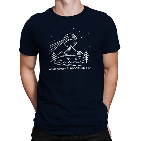 Shooting Star - Mens Premium T-Shirts RIPT Apparel Small / Midnight Navy