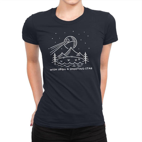 Shooting Star - Womens Premium T-Shirts RIPT Apparel Small / Midnight Navy