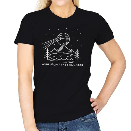 Shooting Star - Womens T-Shirts RIPT Apparel Small / Black