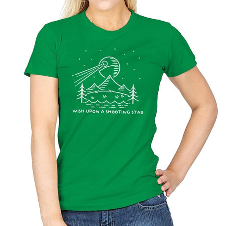 Shooting Star - Womens T-Shirts RIPT Apparel Small / Irish Green