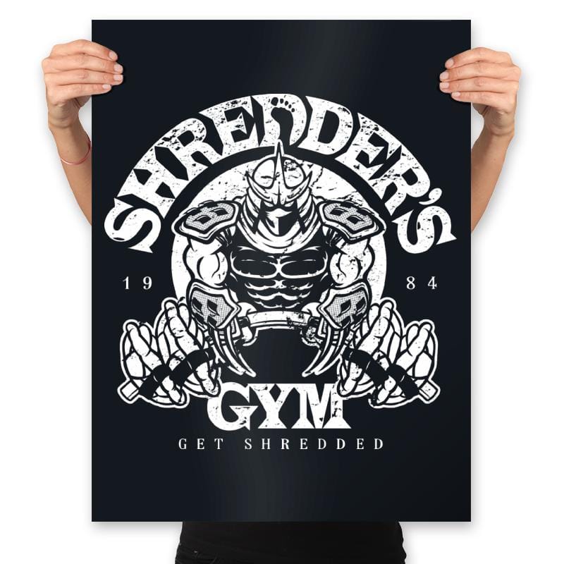 Shredder's Gym - Prints Posters RIPT Apparel 18x24 / Black