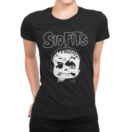 Sidfits - Womens Premium T-Shirts RIPT Apparel Small / Black