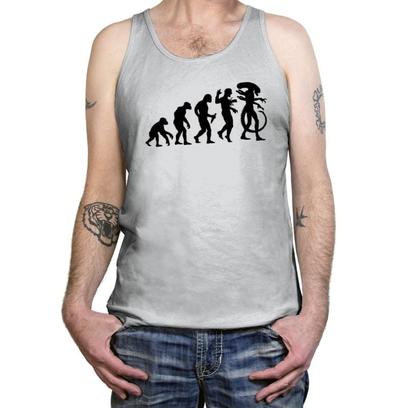 Silicon-Based Evolution - Tanktop Tanktop RIPT Apparel X-Small / Silver