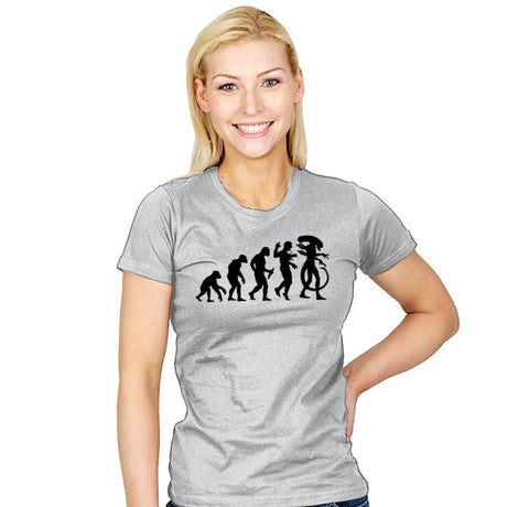 Silicon-Based Evolution - Womens T-Shirts RIPT Apparel Small / Silver