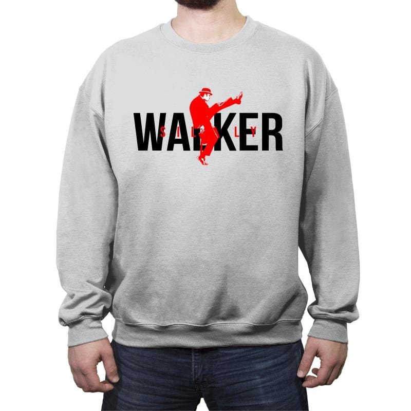 Silly Air Walker - Crew Neck Sweatshirt Crew Neck Sweatshirt RIPT Apparel Small / Sport Gray