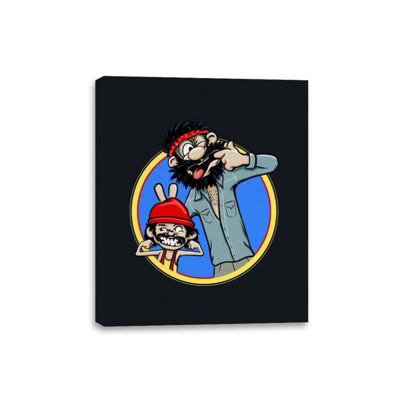 Silly Stoney Faces - Canvas Wraps Canvas Wraps RIPT Apparel 8x10 / Black