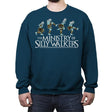 Silly Walkers - Crew Neck Sweatshirt Crew Neck Sweatshirt RIPT Apparel Small / Indigo Blue