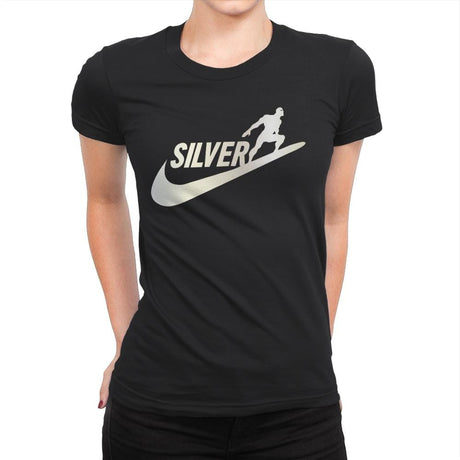 SILVER SURFER - Womens Premium T-Shirts RIPT Apparel Small / Black