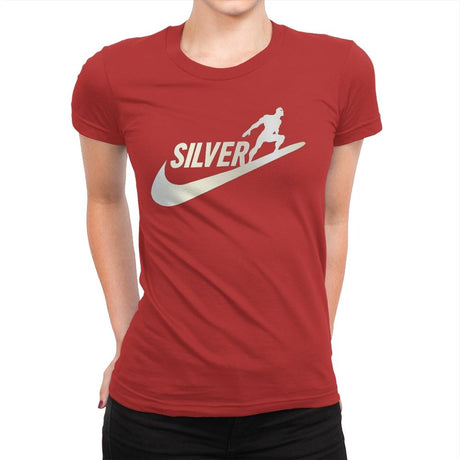 SILVER SURFER - Womens Premium T-Shirts RIPT Apparel Small / Red