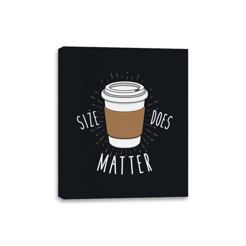 Size Does Matter - Canvas Wraps Canvas Wraps RIPT Apparel 8x10 / Black