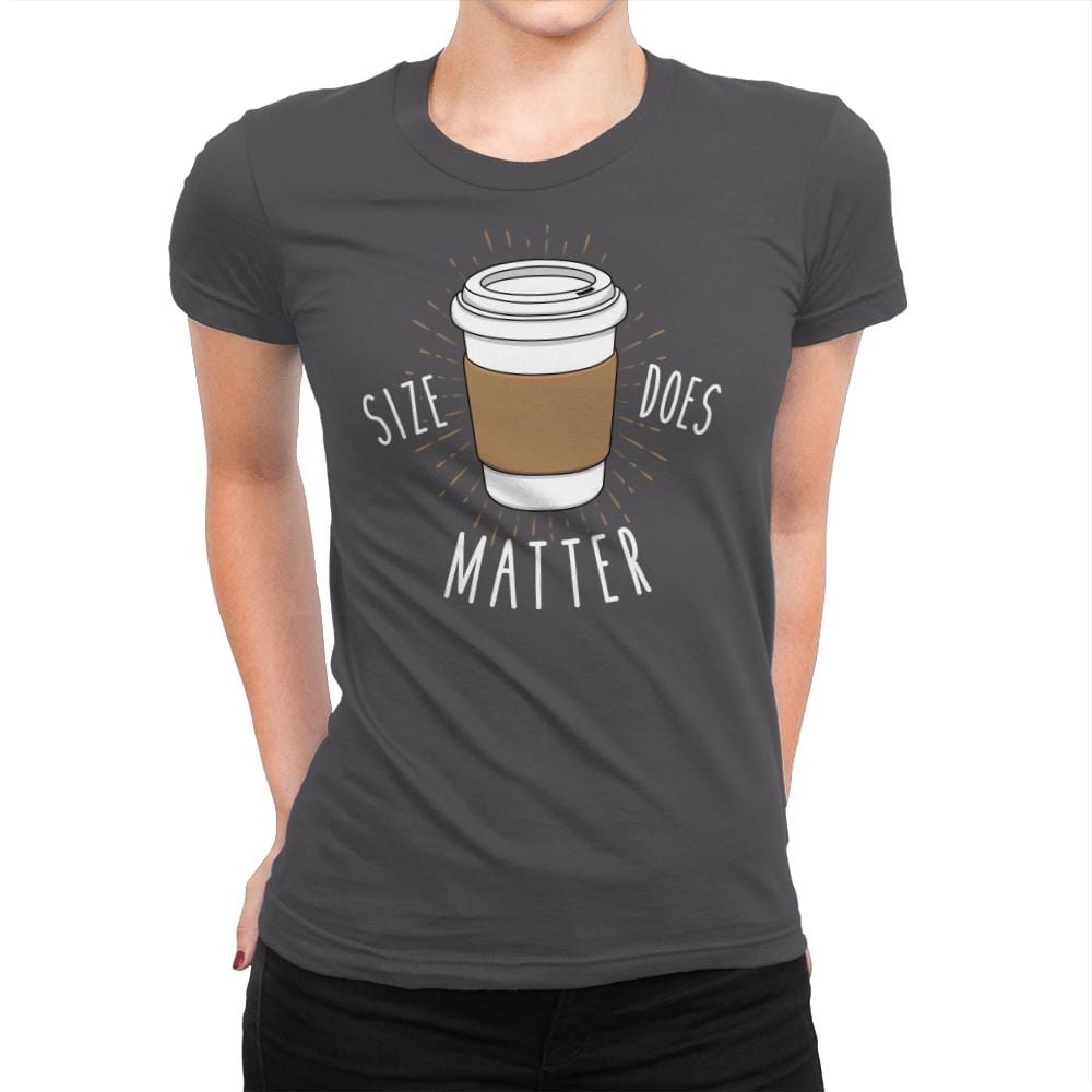 Size Does Matter - Womens Premium T-Shirts RIPT Apparel Small / Heavy Metal