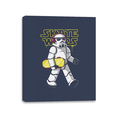 Skate Wars - Canvas Wraps Canvas Wraps RIPT Apparel 11x14 / Navy