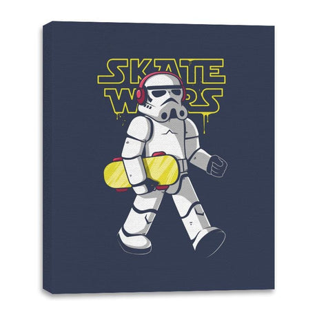 Skate Wars - Canvas Wraps Canvas Wraps RIPT Apparel 16x20 / Navy