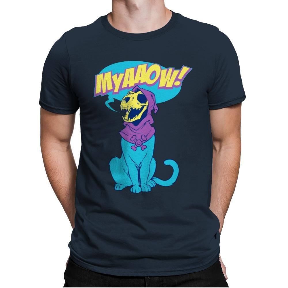 Skelemeow Exclusive - Mens Premium T-Shirts RIPT Apparel Small / Indigo