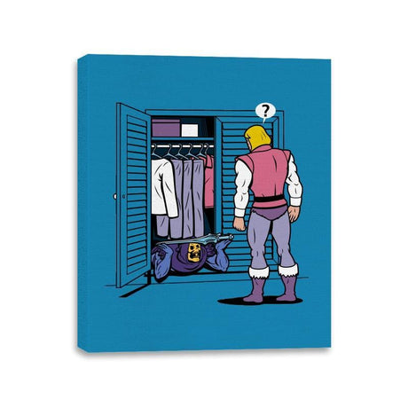 Skeleton in the Closet - Canvas Wraps Canvas Wraps RIPT Apparel 11x14 / Sapphire