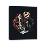 Skeleton Love - Canvas Wraps Canvas Wraps RIPT Apparel 11x14 / Black