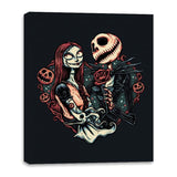 Skeleton Love - Canvas Wraps Canvas Wraps RIPT Apparel 16x20 / Black