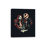 Skeleton Love - Canvas Wraps Canvas Wraps RIPT Apparel 8x10 / Black