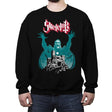 Skeleton Rock - Crew Neck Sweatshirt Crew Neck Sweatshirt RIPT Apparel Small / Black