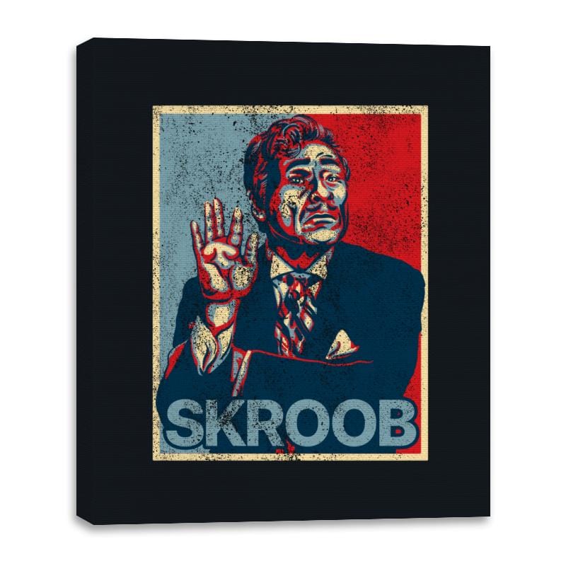 Skroob is Hope - Canvas Wraps Canvas Wraps RIPT Apparel 16x20 / Black