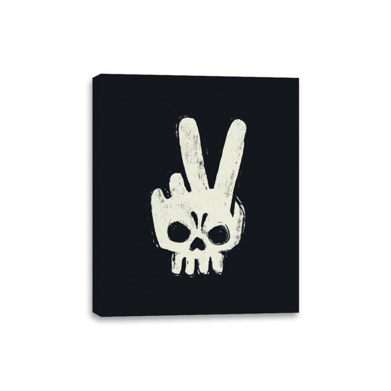 Skull Hand - Canvas Wraps Canvas Wraps RIPT Apparel 8x10 / Black