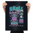 Skull Island Tiki Hideaway - Prints Posters RIPT Apparel 18x24 / Black