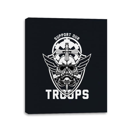 Skull Trooper - Canvas Wraps Canvas Wraps RIPT Apparel 11x14 / Black