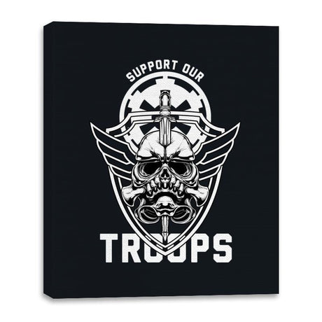 Skull Trooper - Canvas Wraps Canvas Wraps RIPT Apparel 16x20 / Black