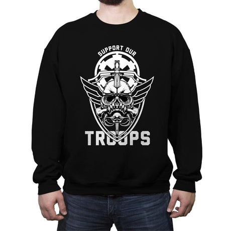 Skull Trooper - Crew Neck Sweatshirt Crew Neck Sweatshirt RIPT Apparel Small / Black