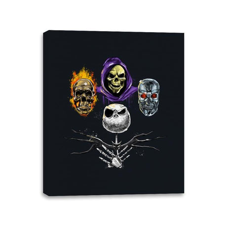 Skulls Rhapsody - Canvas Wraps Canvas Wraps RIPT Apparel 11x14 / Black