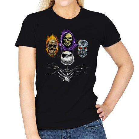 Skulls Rhapsody - Womens T-Shirts RIPT Apparel Small / Black