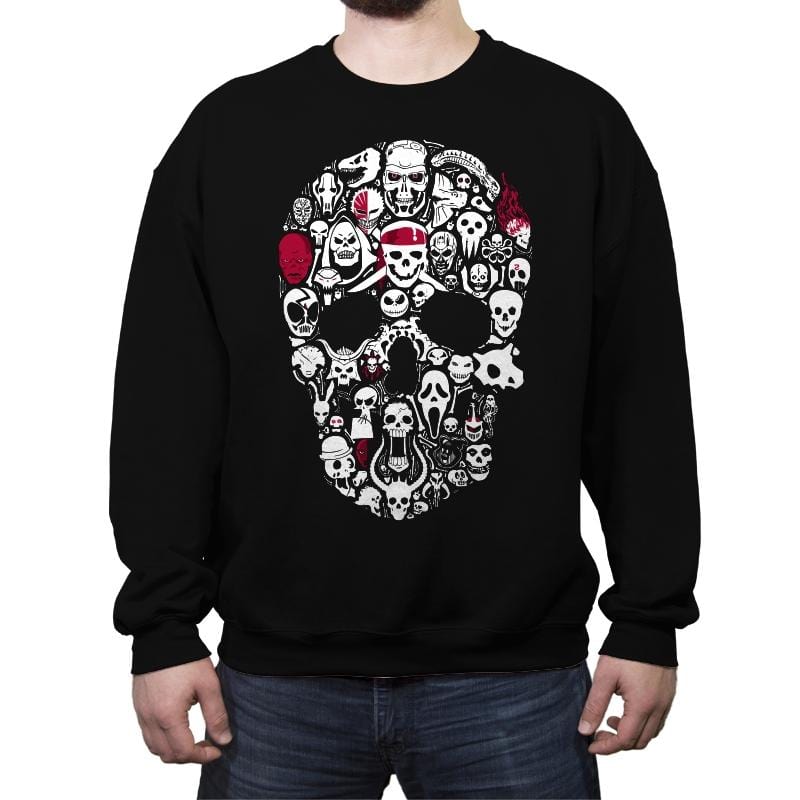 Skulls Time - Crew Neck Sweatshirt Crew Neck Sweatshirt RIPT Apparel Small / Black