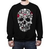 Skulls Time - Crew Neck Sweatshirt Crew Neck Sweatshirt RIPT Apparel Small / Black