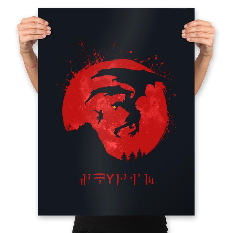 Skydragon - Prints Posters RIPT Apparel 18x24 / Black