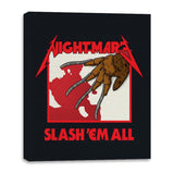 Slash 'Em All - Canvas Wraps Canvas Wraps RIPT Apparel 16x20 / Black