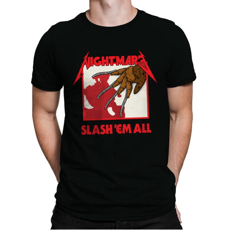 Slash 'Em All - Mens Premium T-Shirts RIPT Apparel Small / Black