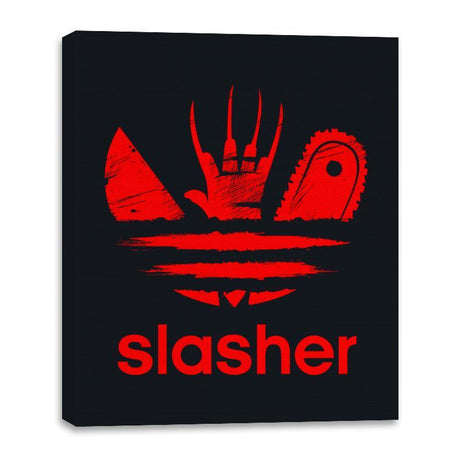 Slasher Brand - Canvas Wraps Canvas Wraps RIPT Apparel 16x20 / Black