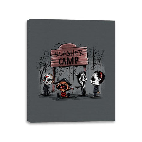 Slasher Camp - Canvas Wraps Canvas Wraps RIPT Apparel 11x14 / Charcoal