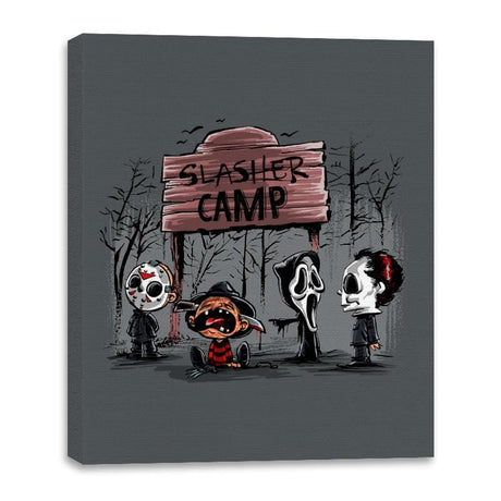 Slasher Camp - Canvas Wraps Canvas Wraps RIPT Apparel 16x20 / Charcoal